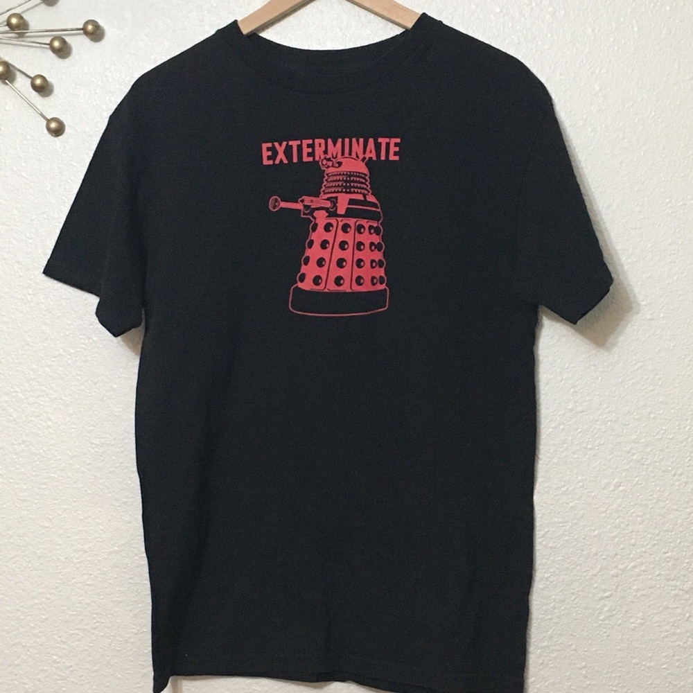 Dr Who Exterminate Tee Medium